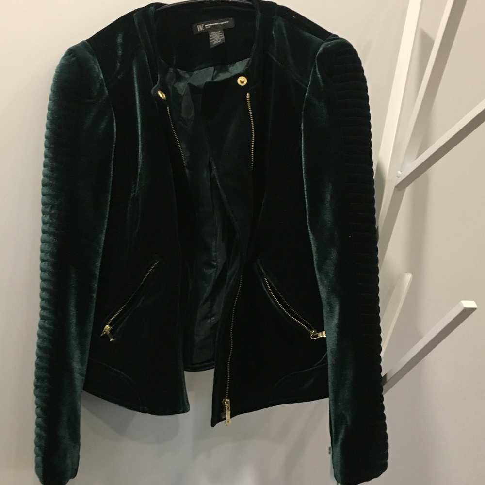 STUNNING Velvet Emerald Green Jacket